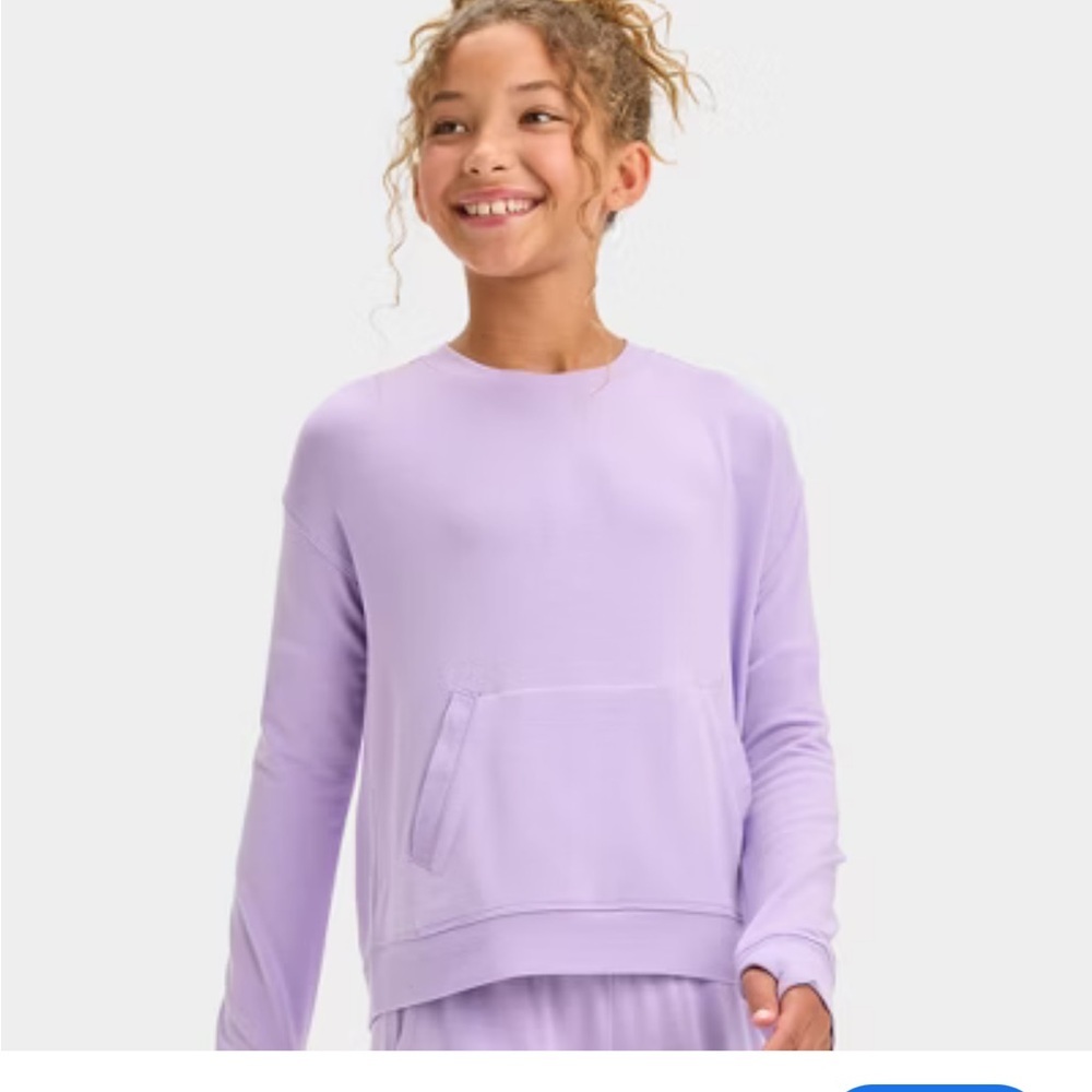All in Motion Women's Light Purple Crew Neck Sweater